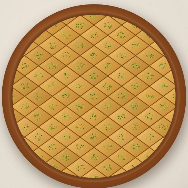 Fıstıklı Baklava, çizim (demo)