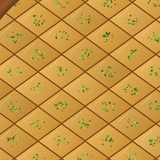 Fıstıklı Baklava, çizim (demo)