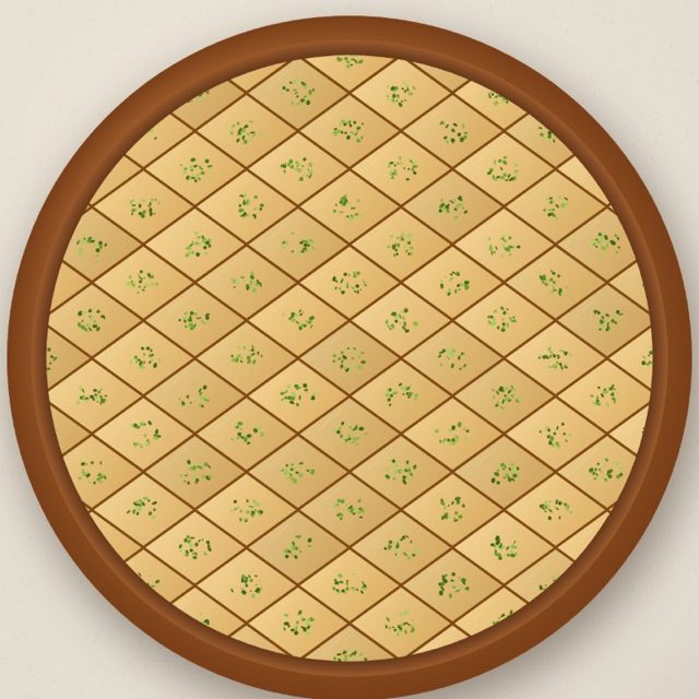Fıstıklı Kuru Baklava, çizim (demo)